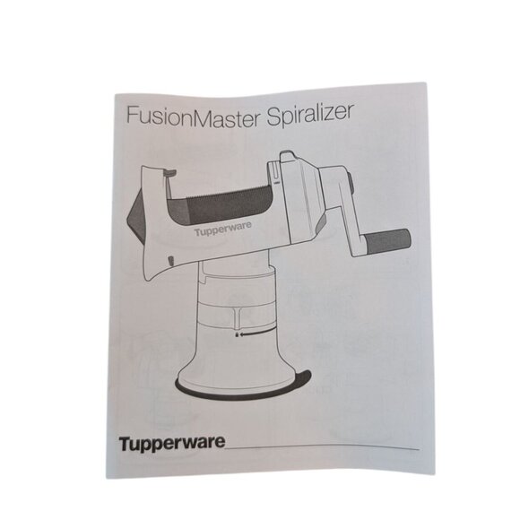 Tupperware FusionMaster Spiralizer w/Base & 3 Blades Vegetable Cutter - Picture 2 of 11